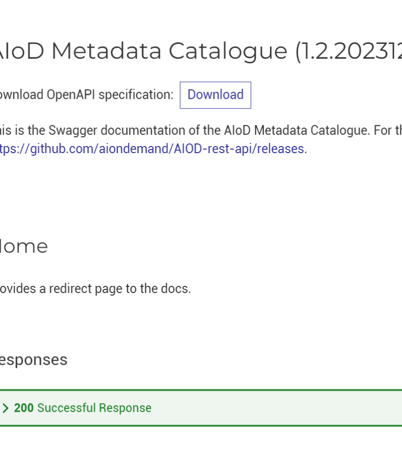 Read now AIoD Metadata Catalogue