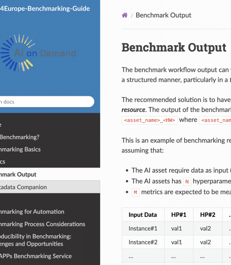 View AI4Europe Benchmarking Guide